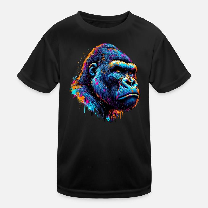 Gorilla Kinder Funktions-T-Shirt