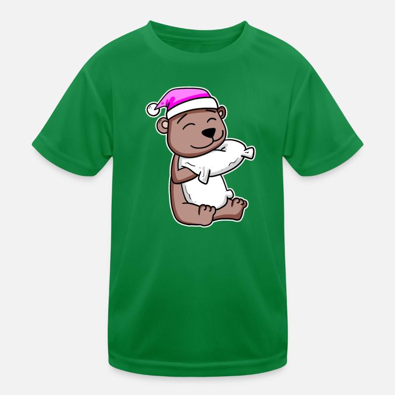 Ours fatigué dormir dans T-shirt sport Enfant