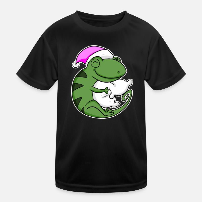 Chameleon Tired Sleep In Kids Functional T-Shirt