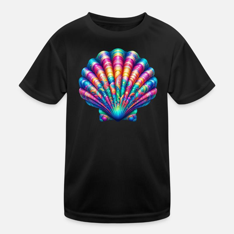 Scallop Shell Kids Functional T-Shirt