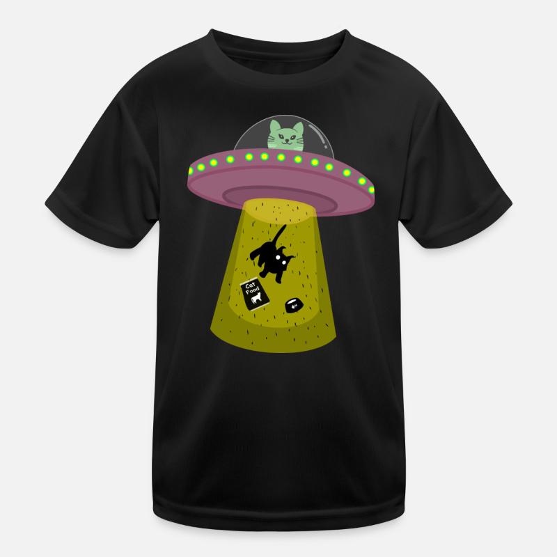 Chat OVNI T-shirt sport Enfant