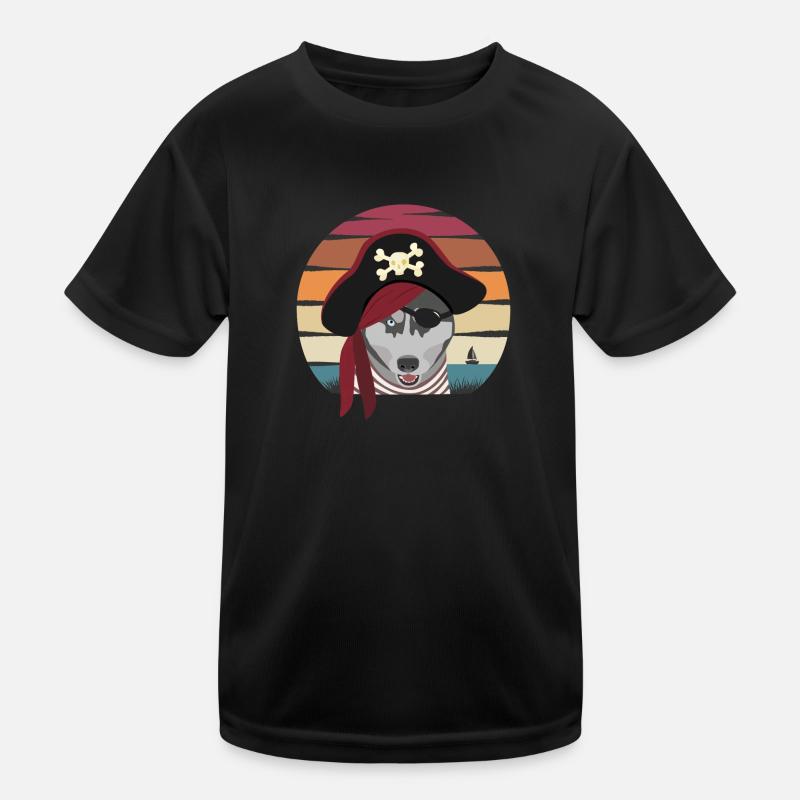 pirate dog Kids Functional T-Shirt