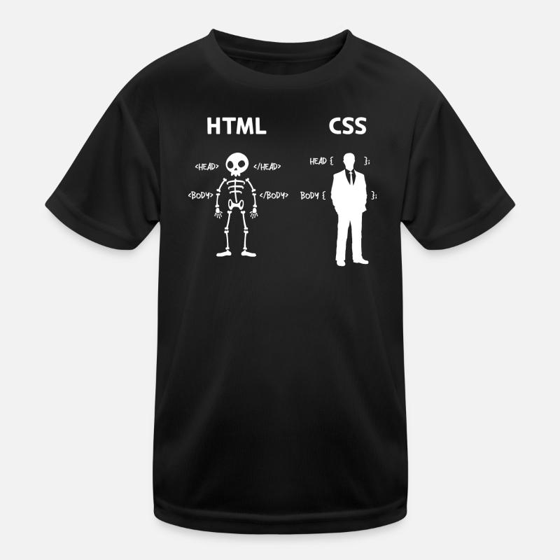 Code Css C++ Php Java Developer Code Scripting Kids Functional T-Shirt