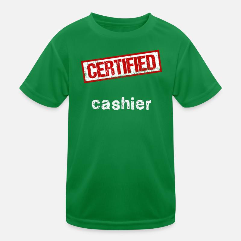 Kassierer Kinder Funktions-T-Shirt