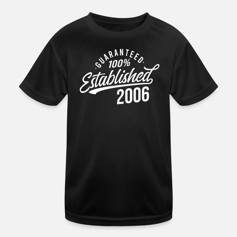 100% Established in 2006 Kids Functional T-Shirt