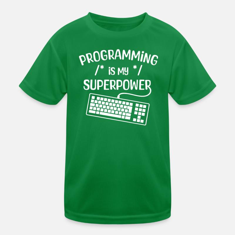 Déclaration du développeur Computerfreak Codage informatique T-shirt sport Enfant