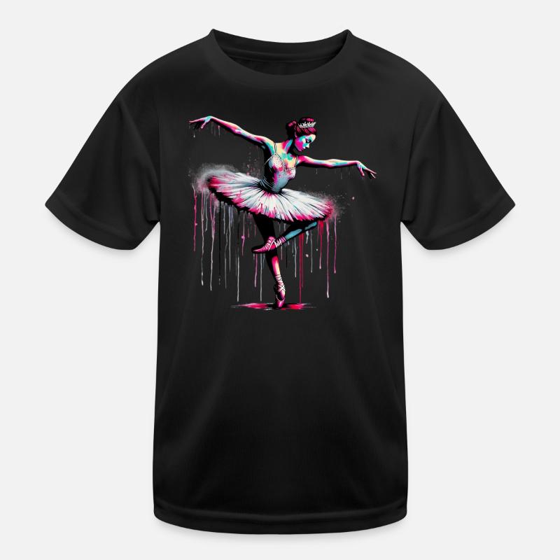 Ballet dancer with tutu Kids Functional T-Shirt