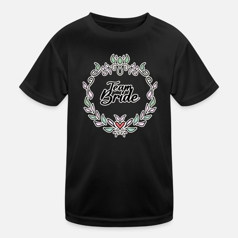 Team Braut Kinder Funktions-T-Shirt