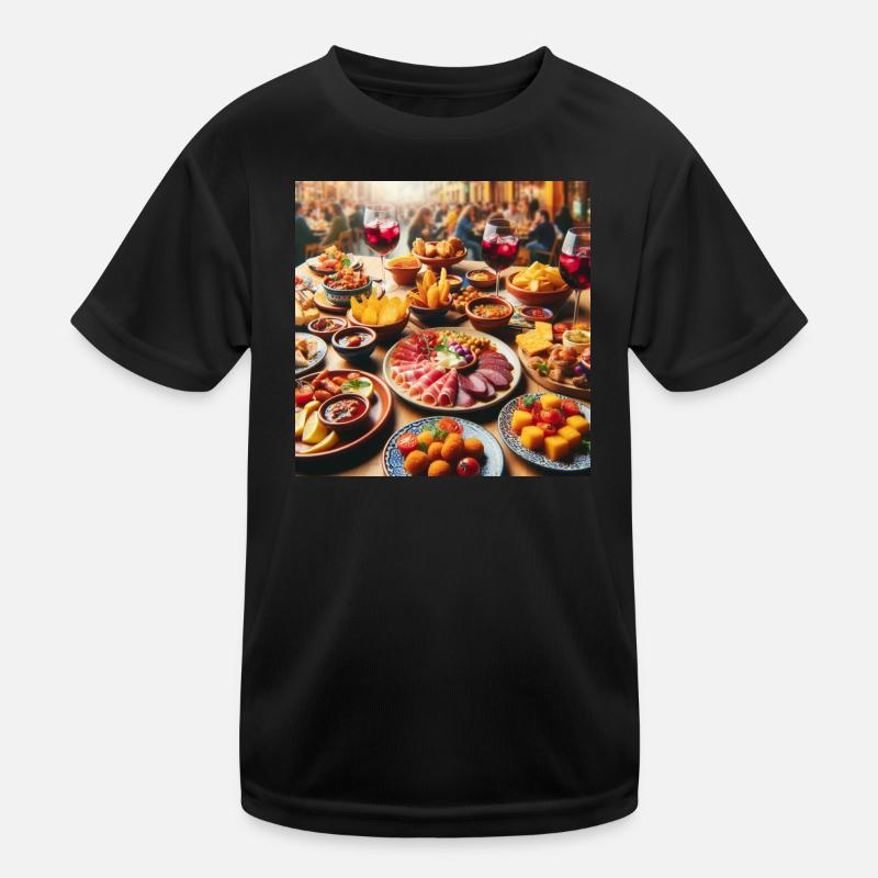 Spanish Tapas Kids Functional T-Shirt