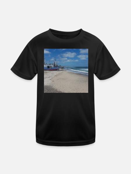 JensJensen - Kinder Funktions-T-Shirt - Schwarz