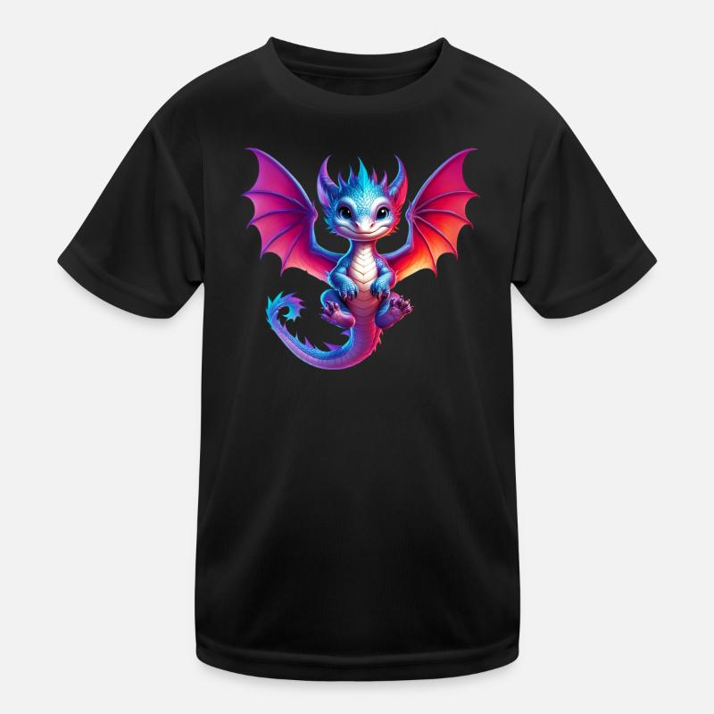 Drache Kinder Funktions-T-Shirt