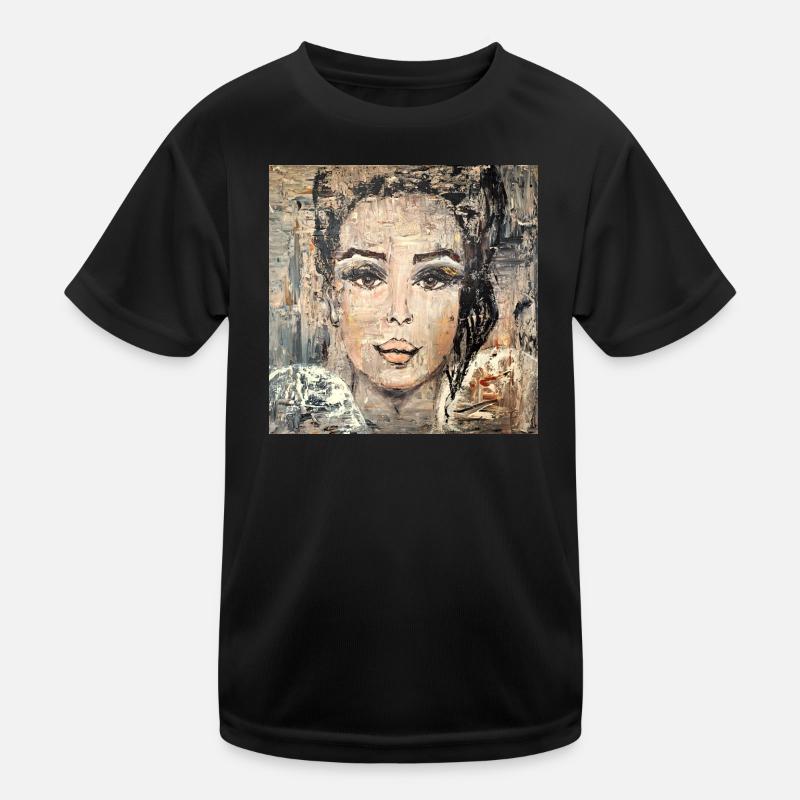 Strong - Kinder Funktions-T-Shirt - Schwarz