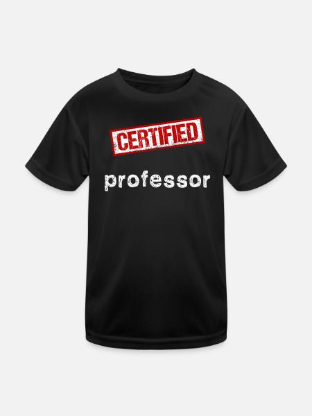 Professor - Kids Functional T-Shirt - black - Front