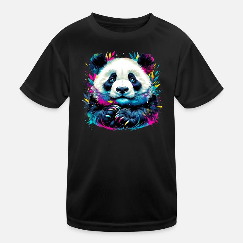 Panda Kinder Funktions-T-Shirt