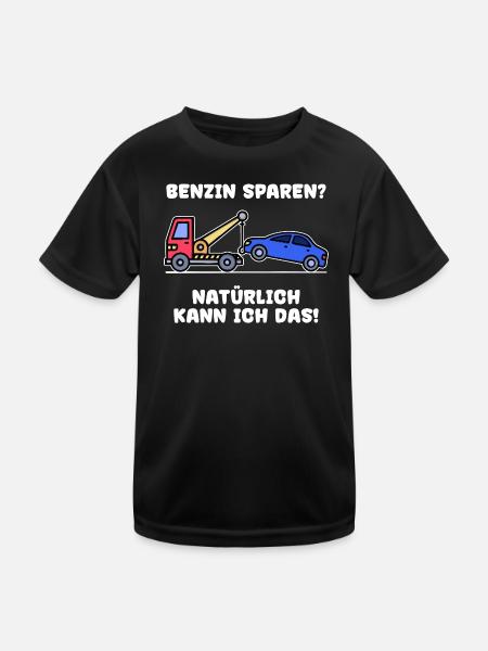 Déclaration de voiture Ravitaillement en carburant Essence Énergie - T-shirt sport Enfant - noir - Devant
