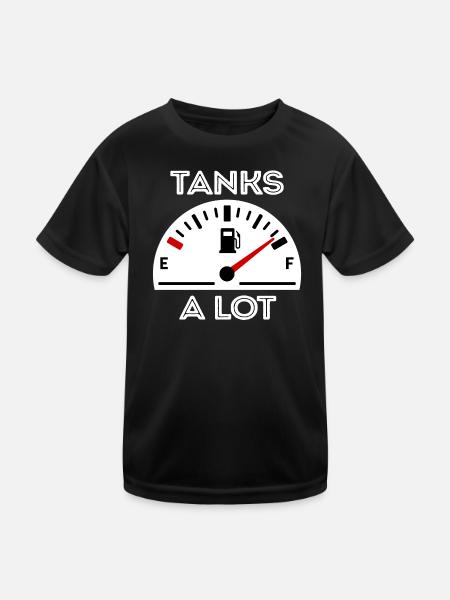 Pompe à essence Essence Diesel Ravitaillement en carburant - T-shirt sport Enfant - noir - Devant