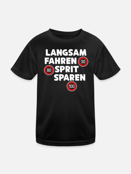 Tankstelle Energie Tanken Statement Strom Antrieb - Kinder Funktions-T-Shirt - Schwarz - Vorne
