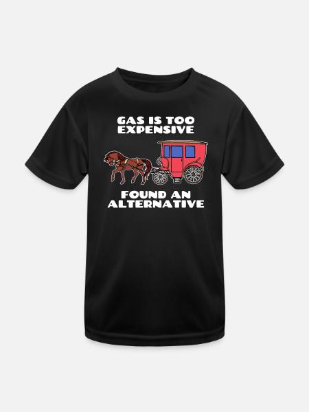 Energy Storage Refueling Statement Energy - Kids Functional T-Shirt - black - Front