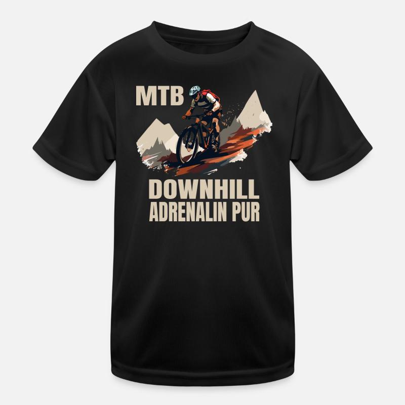 Downhill: Adrenalin pur Kinder Funktions-T-Shirt