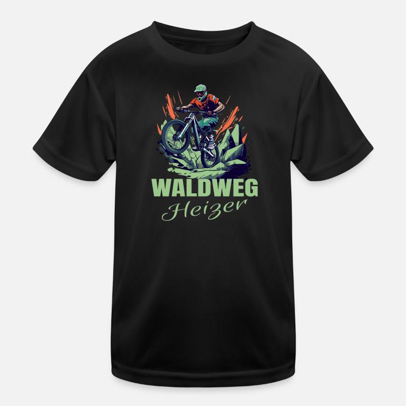 MTB: Waldweg Heizer Kinder Funktions-T-Shirt