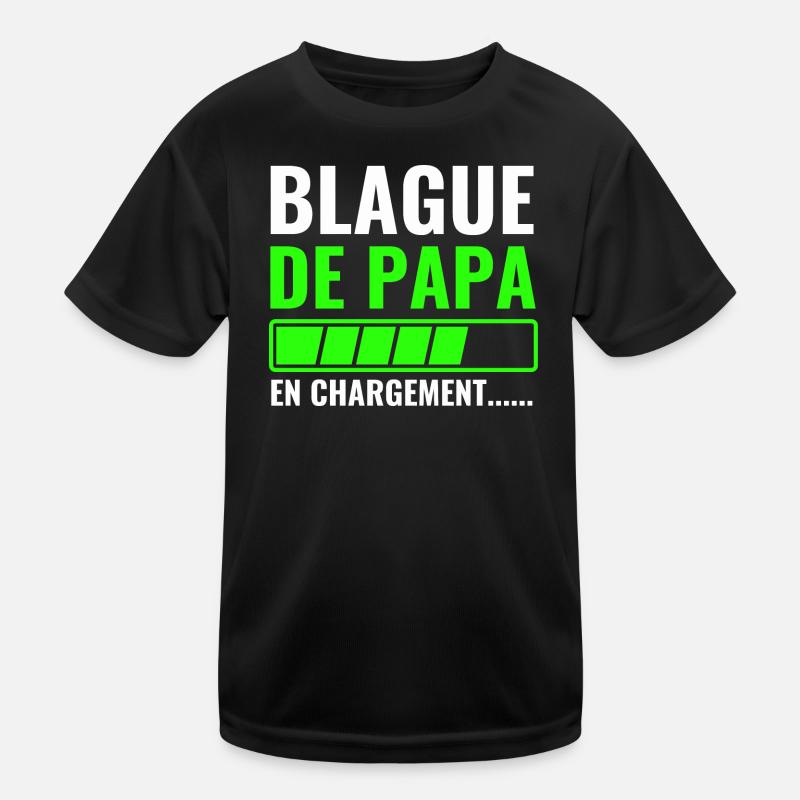 Papas Witz wird geladen Kinder Funktions-T-Shirt