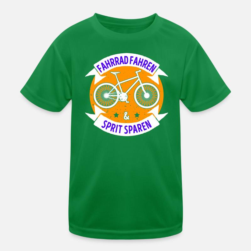 Bicycle Statement Charging Electric Energy Kids Functional T-Shirt