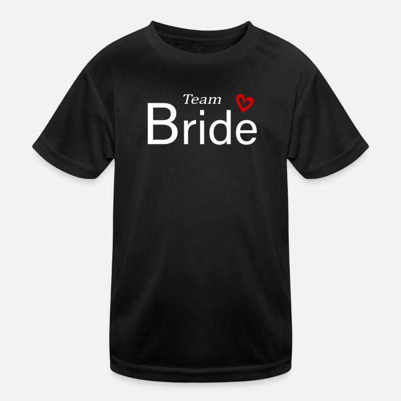 Team Braut Hochzeitsfeier Kinder Funktions-T-Shirt
