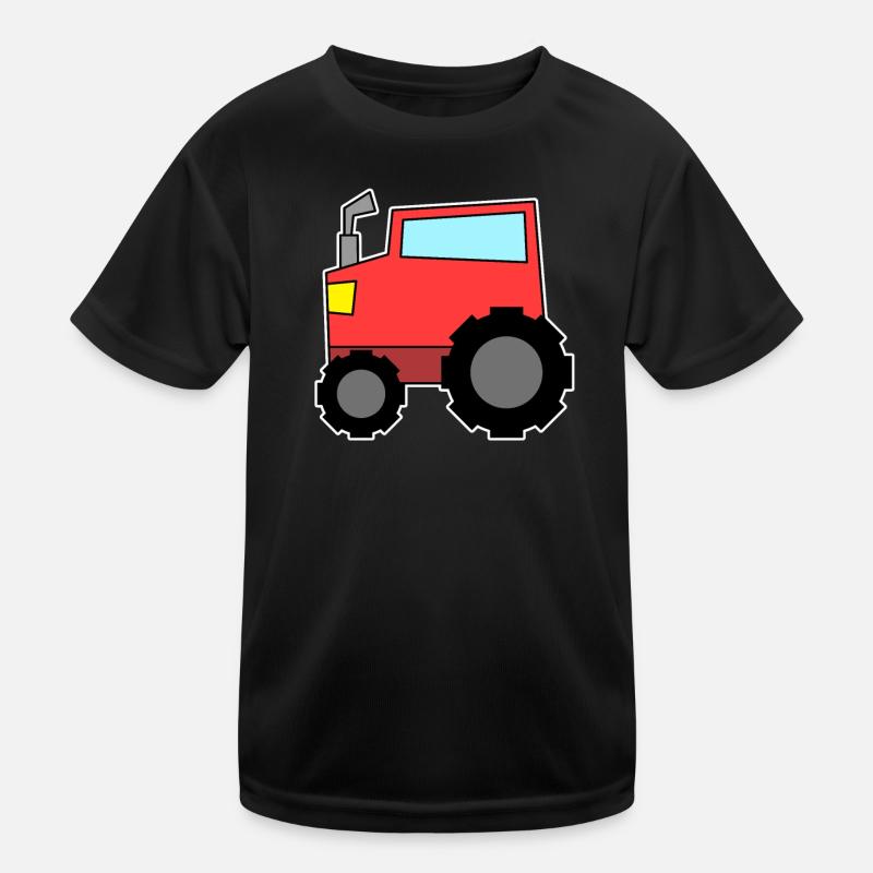 Traktor rot Kinder Funktions-T-Shirt