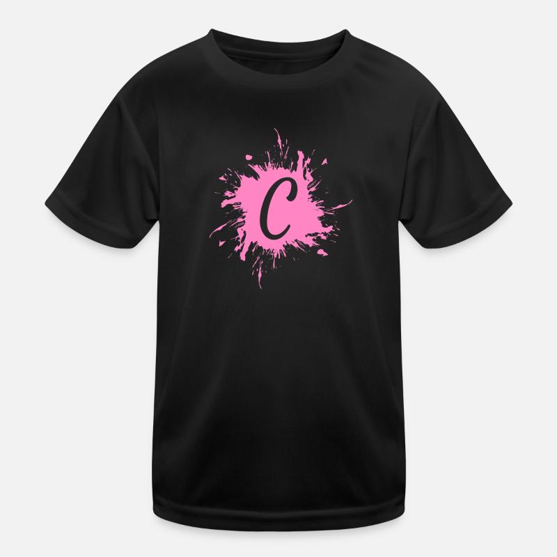 Lettre C - initiale lettre C T-shirt sport Enfant
