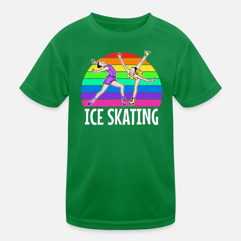 Eislaufen Eishockey Snowboard Wintersport Eis Kinder Funktions-T-Shirt