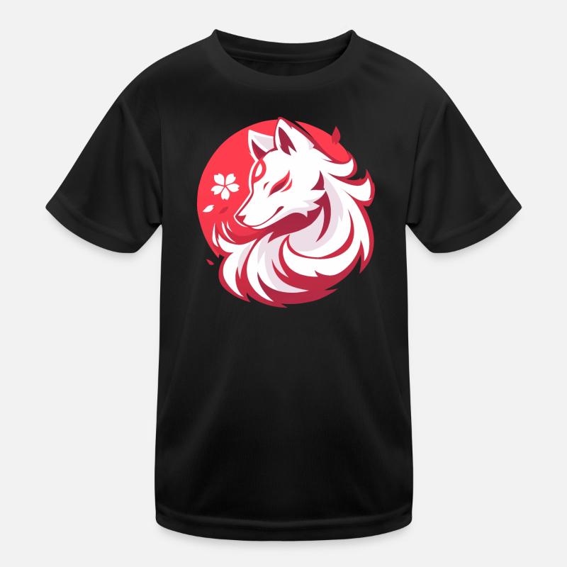 Weißfuchs nach asiatischer Art Kinder Funktions-T-Shirt