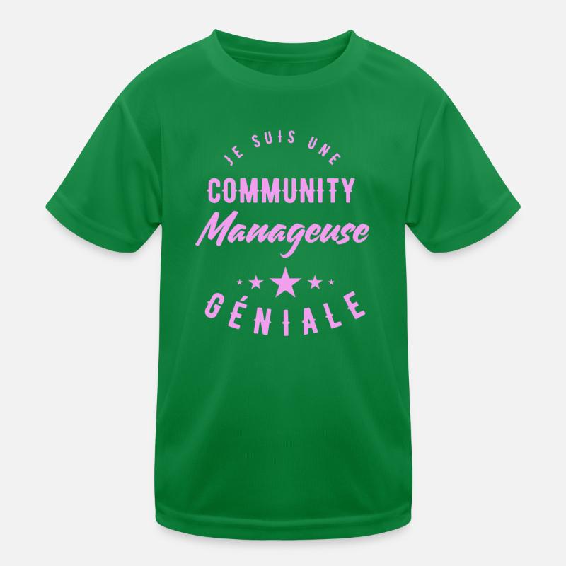 Community Manageuse T-shirt sport Enfant