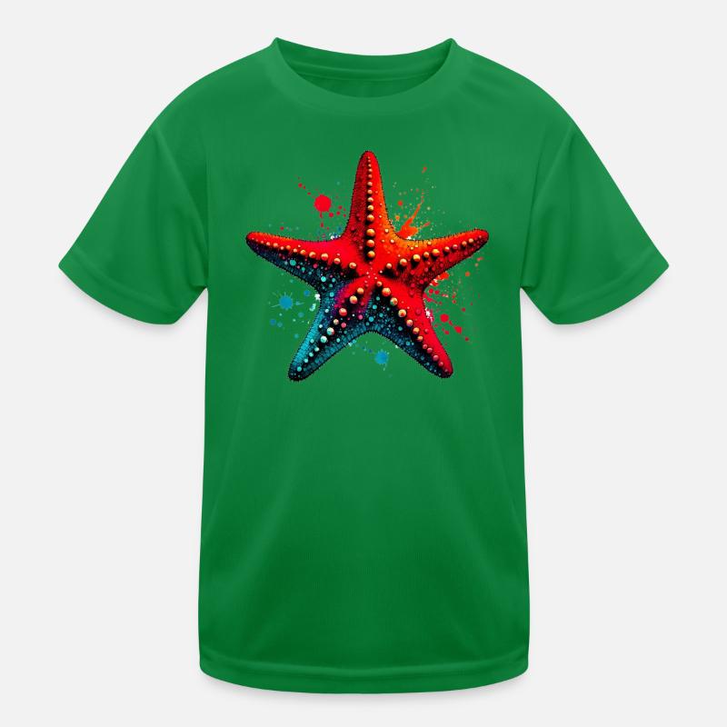 Seestern Kinder Funktions-T-Shirt