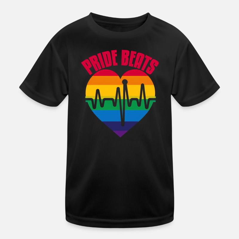 PRIDE BEATS: Celebrate Pride and Unity Kids Functional T-Shirt