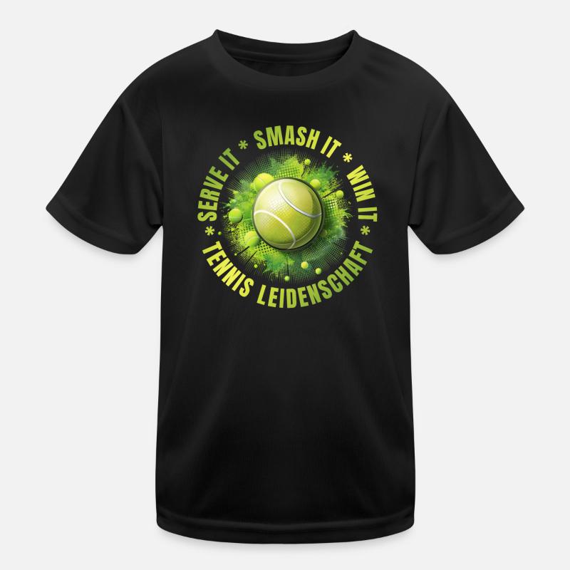Serve it - Smash it - win it Kinder Funktions-T-Shirt