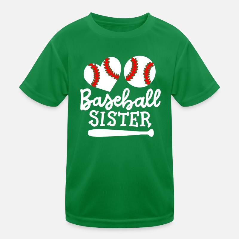 Baseball Baseballspieler Schwester Kinder Funktions-T-Shirt