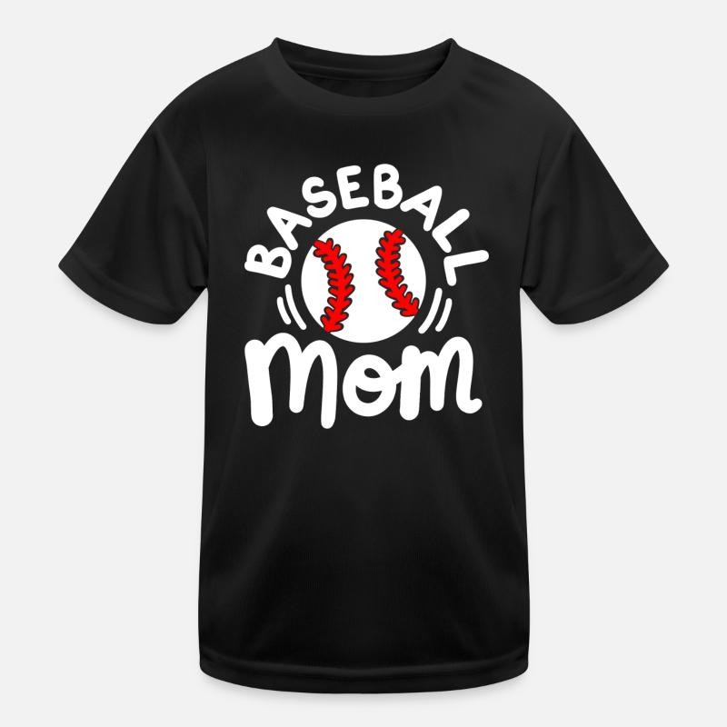 Baseball Baseball-Spieler Baseball-Mama Kinder Funktions-T-Shirt