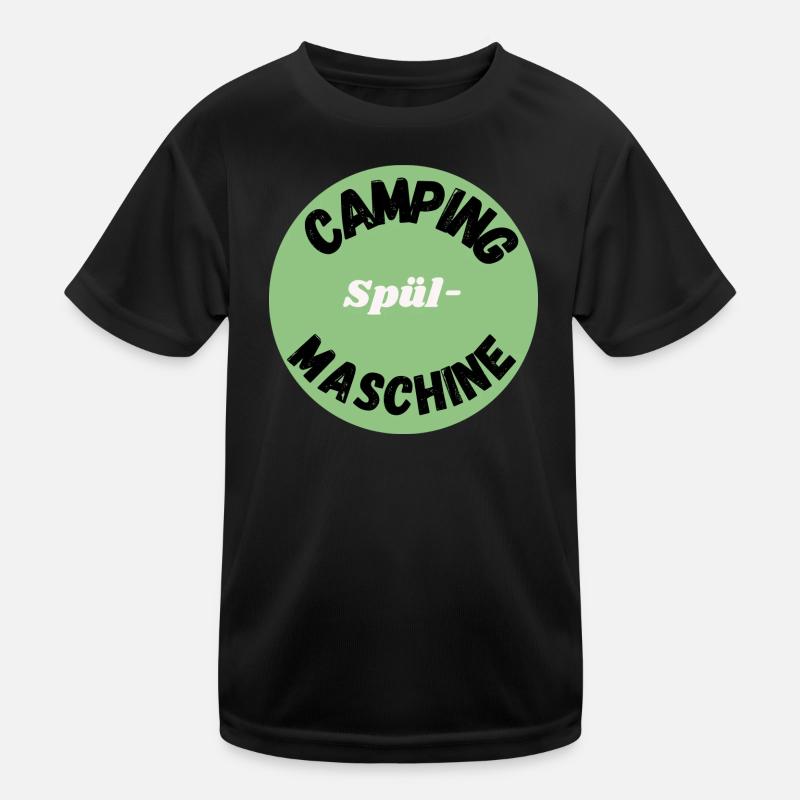 Camping spülmaschine Kinder Funktions-T-Shirt