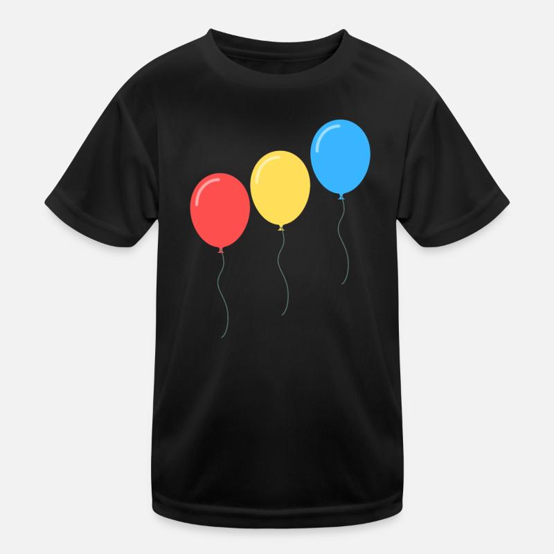 Three Bright Balloons Pop Art Kids Functional T-Shirt