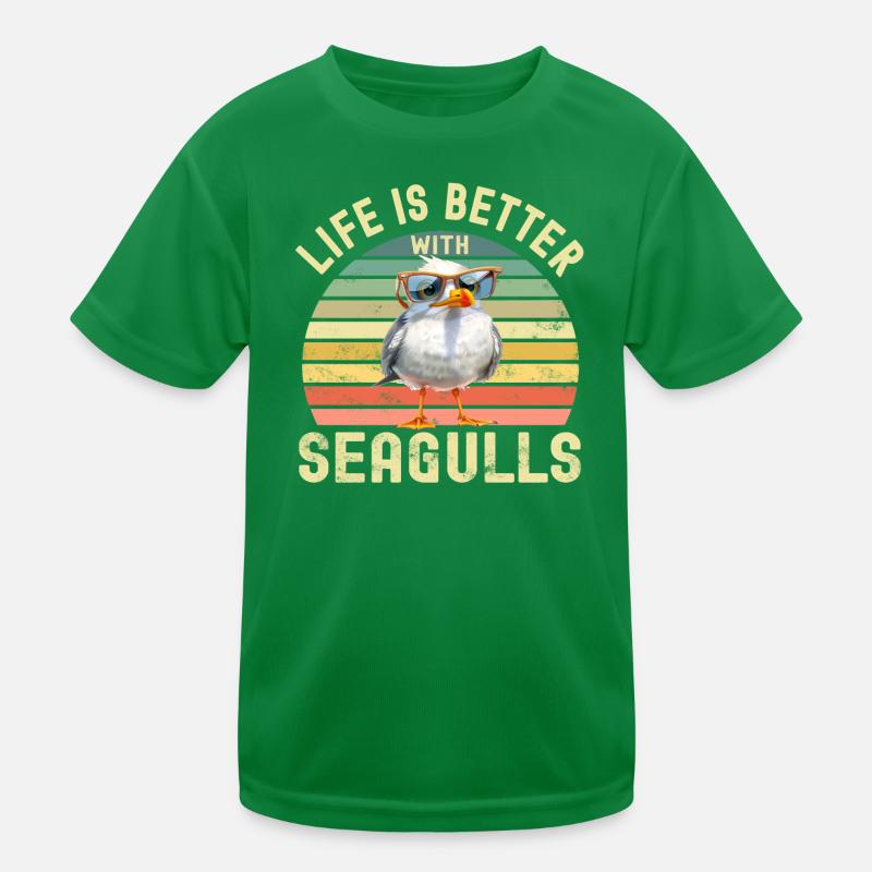 Seagulls Kids Functional T-Shirt