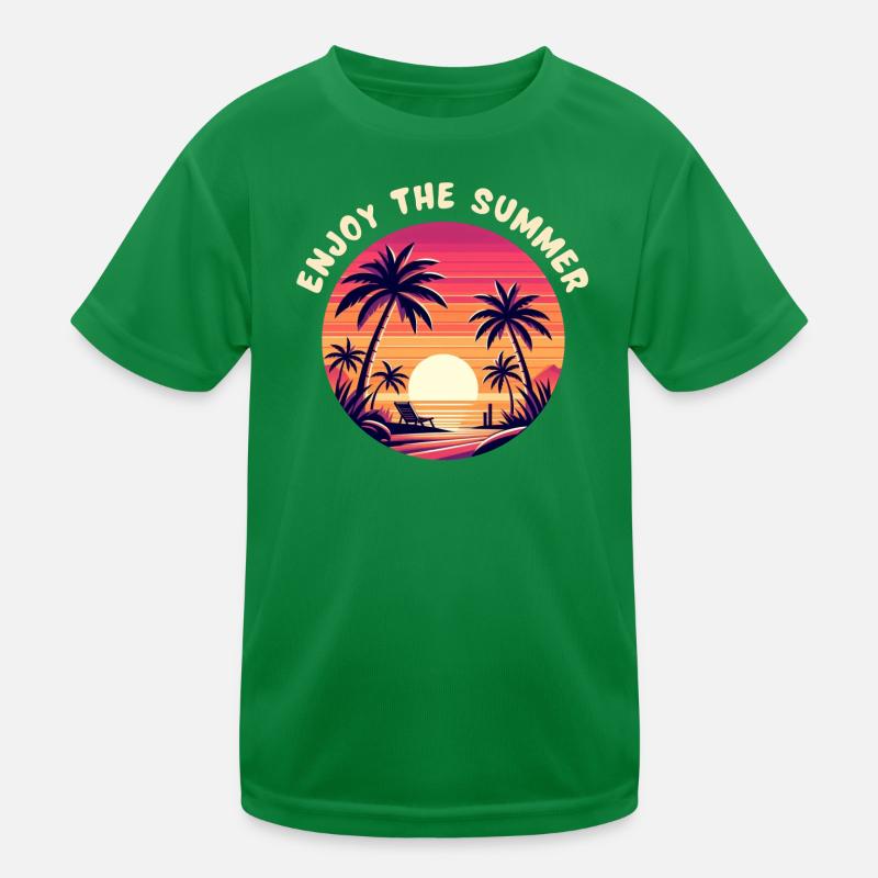 Genießen Sie den Sommer Kinder Funktions-T-Shirt