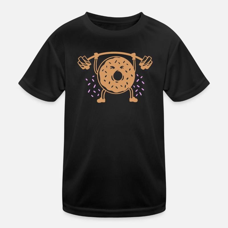 Donut Gewichte heben Kinder Funktions-T-Shirt