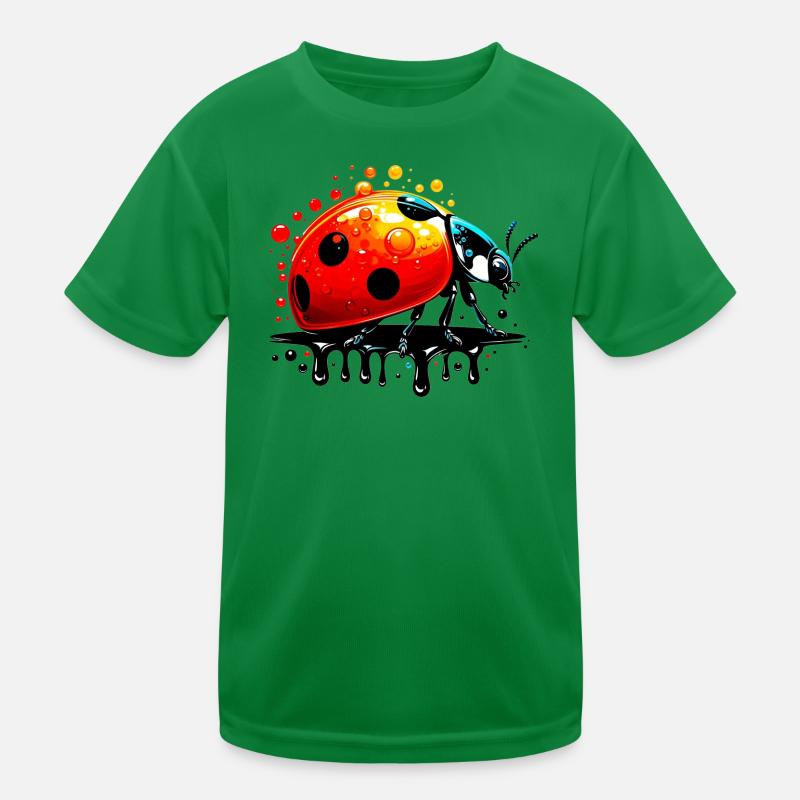 Marienkäfer Kinder Funktions-T-Shirt