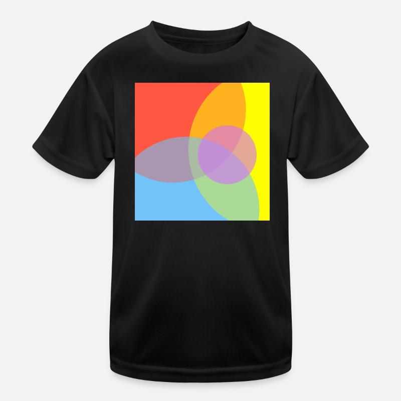  Farbenspiele Muster Kinder Funktions-T-Shirt
