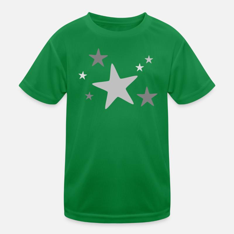 Sternengruppe mehrfarbig Kinder Funktions-T-Shirt