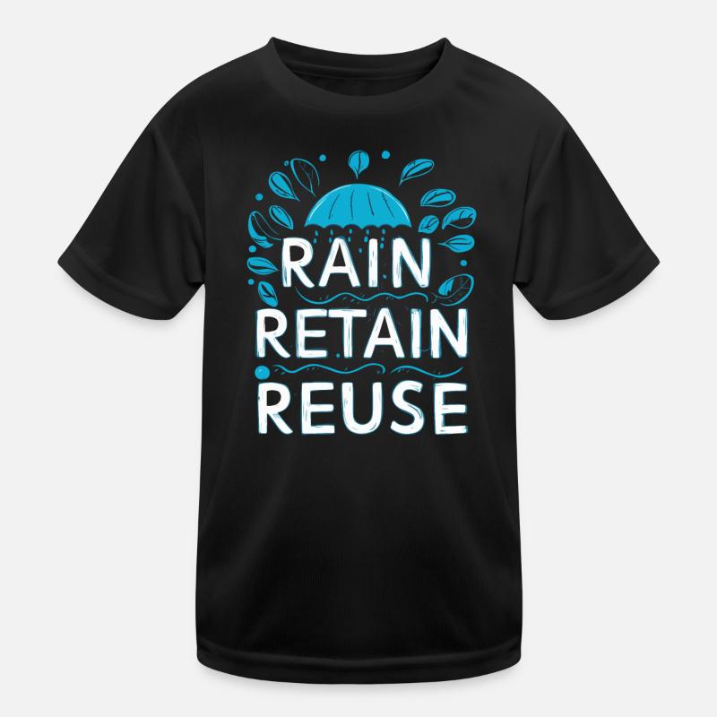 Rain Keep Reuse Kids Functional T-Shirt
