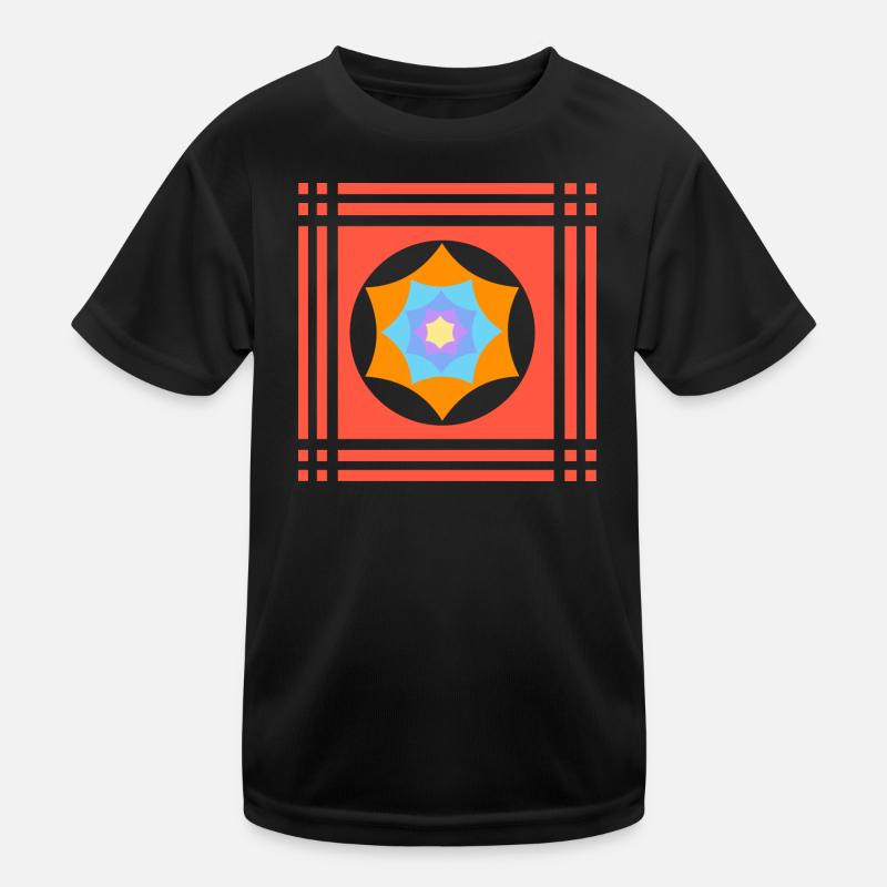 Farbenspiele mit Stern Kinder Funktions-T-Shirt