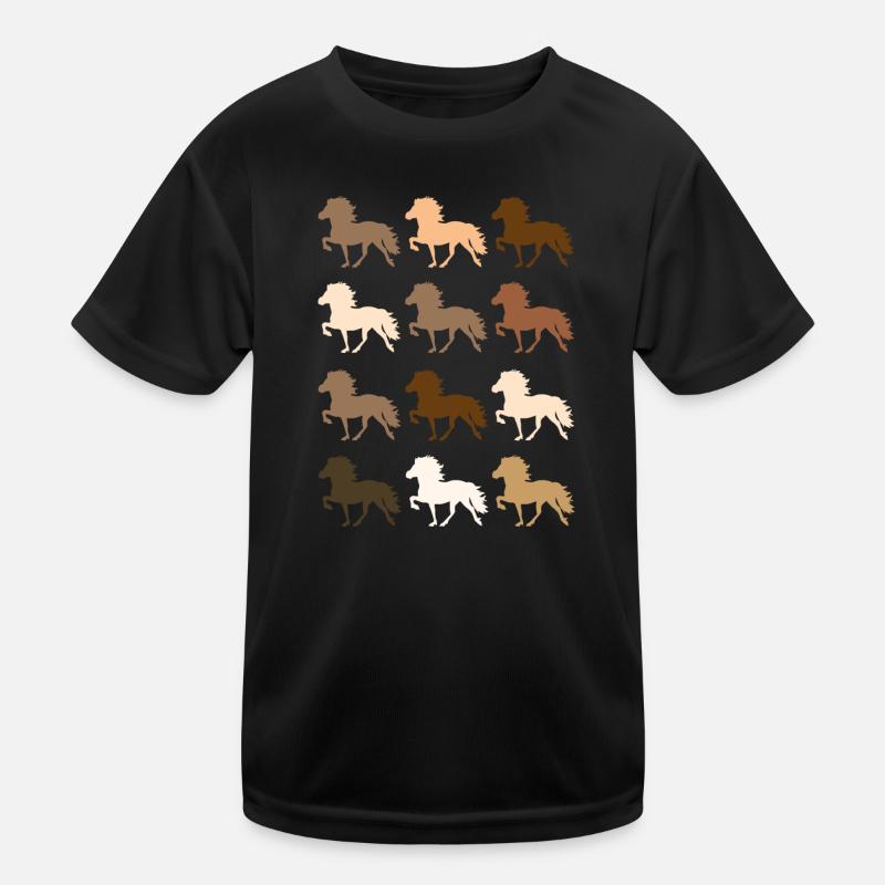 Islandpferd Kinder Funktions-T-Shirt