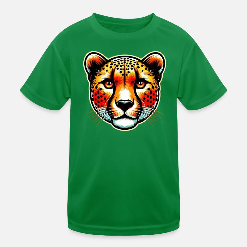 Gepard Kinder Funktions-T-Shirt