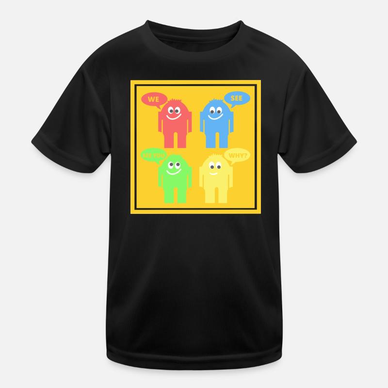 Lustige Männchen Kinder Funktions-T-Shirt